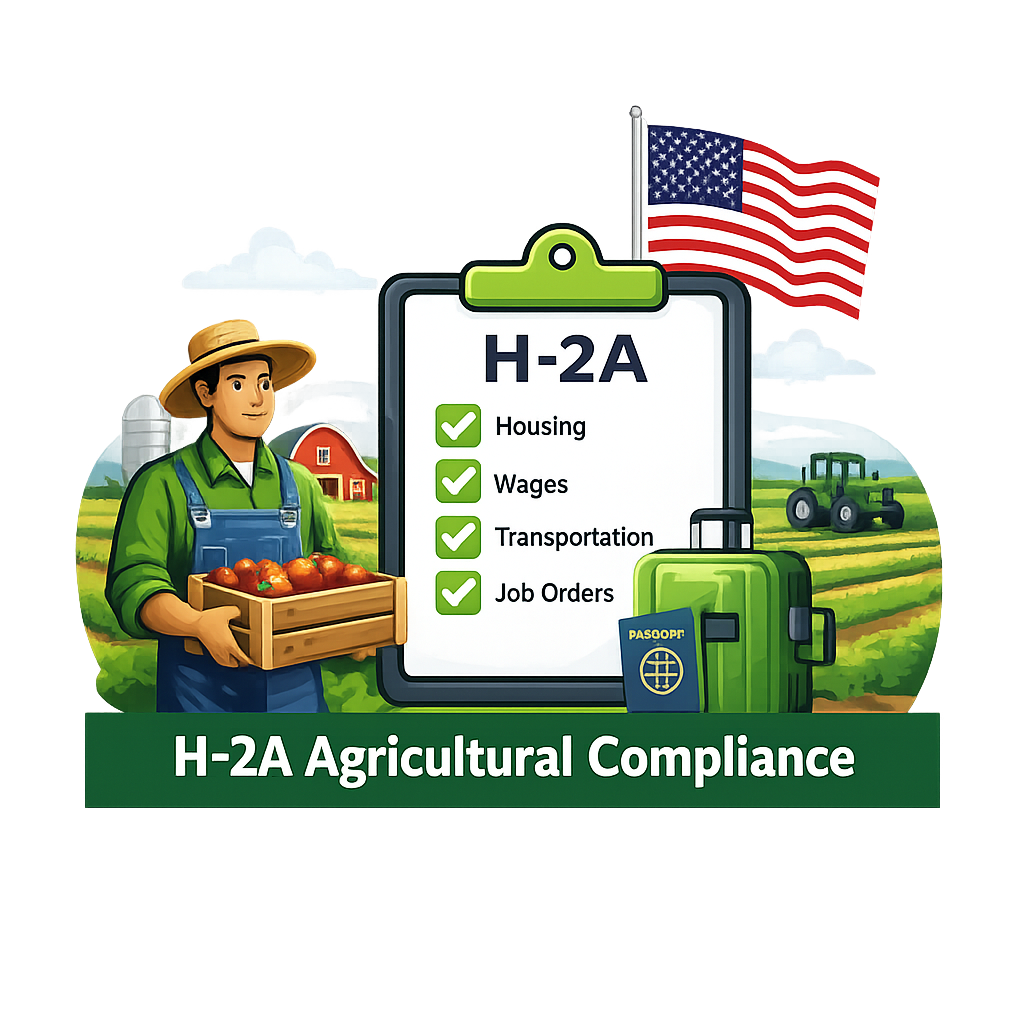 Icon representing Migrant and Seasonal Agricultural Worker Protection Act compliance for farm labor contractors